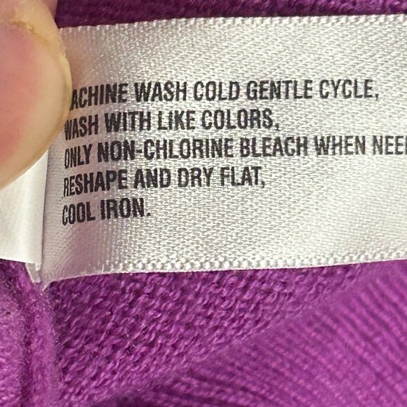 Gap Sweater Women Size Small Long Sleeve Wool Blend Magenta EUC - Picture 7 of 7